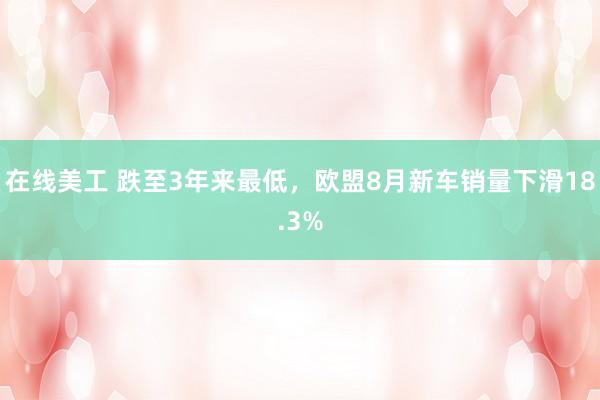 在线美工 跌至3年来最低，欧盟8月新车销量下滑18.3%